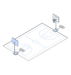 Basketball Court Isometric