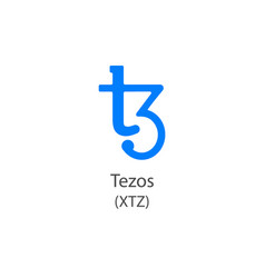 Tezos Icon Cryptocurrency Symbol Isolated