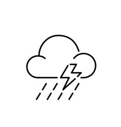 Thunderstorm Weather Forecast Icon Cloud