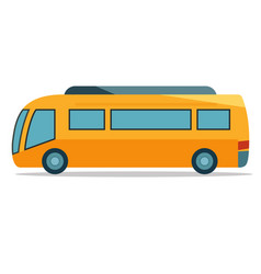 Cute Bus Simple Bus Flat Icon