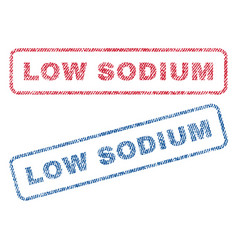 Low Sodium Textile Stamps