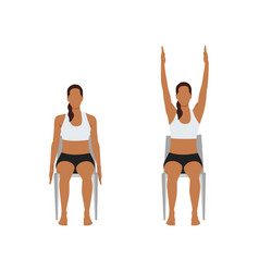 Chair Raised Hands Pose Urdhva Hastasana Exercise