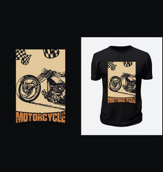 Motorcycle And Racing T Shirt Design Graphic