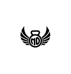 Mo Fitness Gym And Wing Initial Concept With High