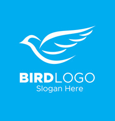 Bird Silhouette Logo Template Design