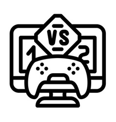 Multiplayer Games Game Development Line Icon