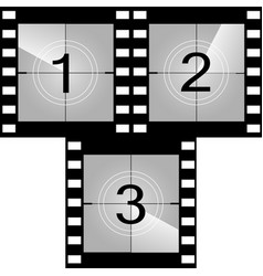 Old Film Movie Countdown Frame