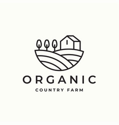 Organic Country Farm House Logo