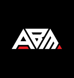 Abm Triangle Letter Logo Design