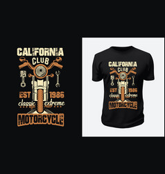 Motorcycle And Racing T Shirt Design Graphic