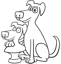 Cartoon Dog Animal Character With His Bust