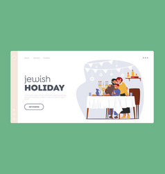 Jewish Holiday Landing Page Template Father