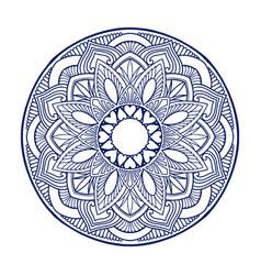 Mandala Leaf Ornament Botanical Outline