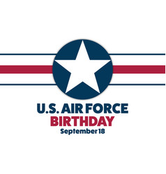 Us Air Force Birthday September 18 Holiday