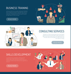 Business Training Consulting Horizontal Banners