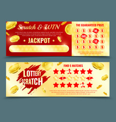 Two Mockups Of Lottery Scratch Card