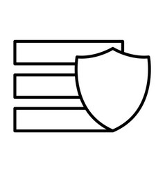 Big Data Security Icon Shield Safety Icon