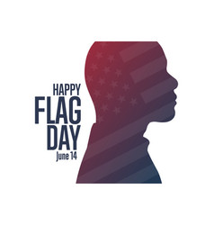 Happy Flag Day June 14 Holiday Concept Template