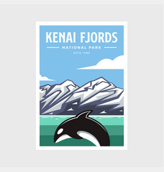 Kenai Fjords National Park Poster Design