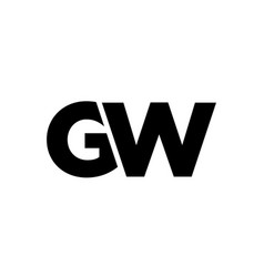 Letter G And W Gw Logo Design Template Minimal