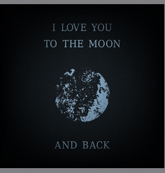 Poster I Love You To Moon And Back