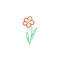 Single Floral Element Flower Handdraw Simple