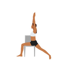 Woman Doing Chair Warrior I Virabhadrasana