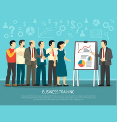 Business Training Program Class Flat Business