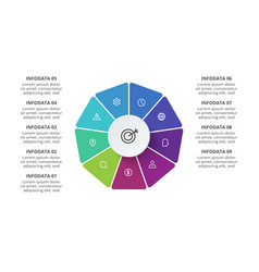 Creative Concept For Infographic With 9 Steps