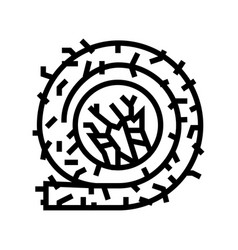 Fiber Asbestos Line Icon