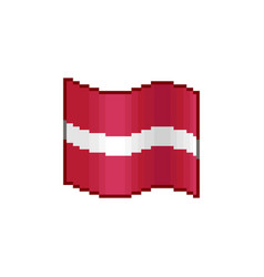 Flowing Flag Of Latvia