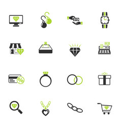 Jewerly Store Icon Set