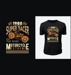 Motorcycle And Racing T Shirt Design Graphic