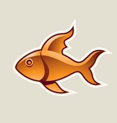 Orange Fish Or Pisces Icon