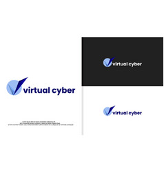 Virtual Cyber Tech Logo Design