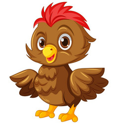 Cute Baby Chick Cartoon Brown Colour