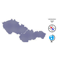 Pixelated Czechoslovakia Map