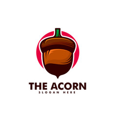 Logo Acorn Simple Mascot Style