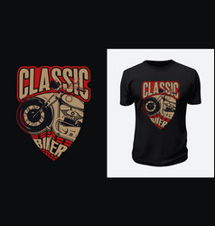 Motorcycle And Racing T Shirt Design Graphic