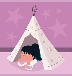 Girl In The Teepee