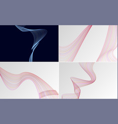 Enhance Your Design With This Set Of 4 Abstract