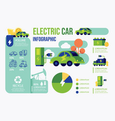 Electro Vehicle Infographic Electric Car Charge