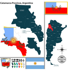 Map Of Catamarca Province Argentina