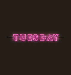 Tuesday Fonts Neon Lights