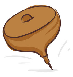 A Brown Spinning Top Or Color