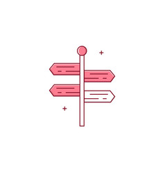 Direction Post Icon Design