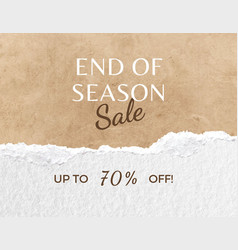 End Of Season Sale Banner