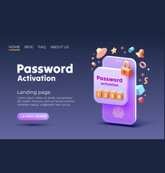 Phone Password Activation Landing Page Web App