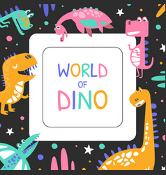 World Dino Banner Template Cover Poster