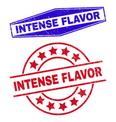 Intense Flavor Distress Badges In Circle